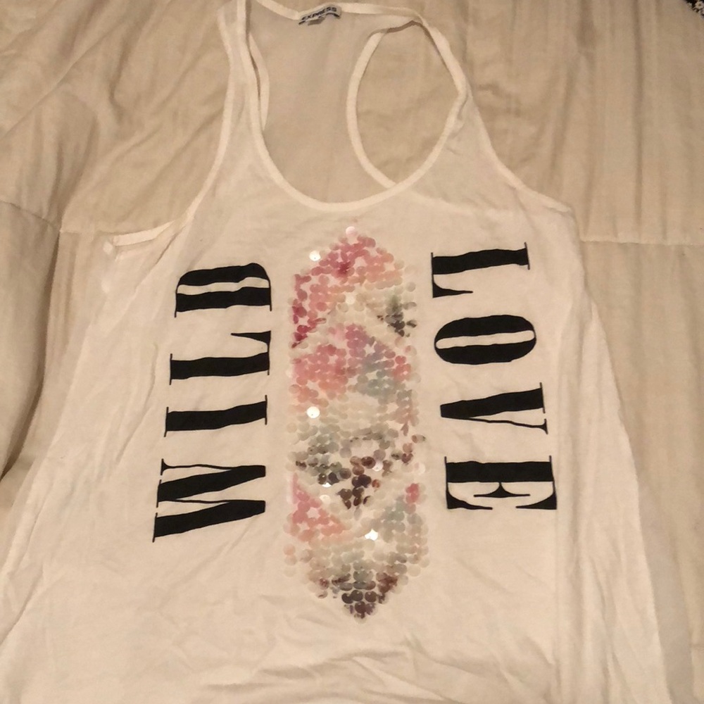 Express racer back tee